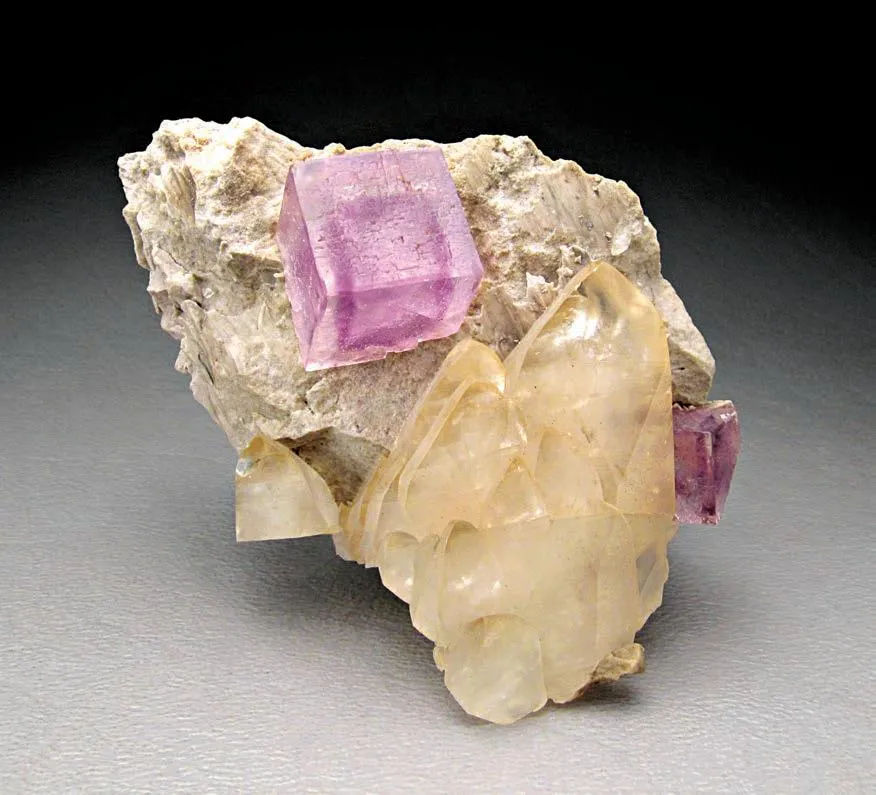 Fluorite, Calcite - image 1