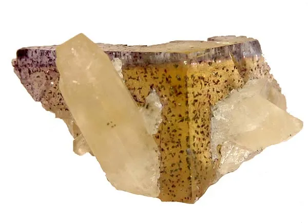 Fluorite, Calcite, Chalcopyrite, Marcasite image