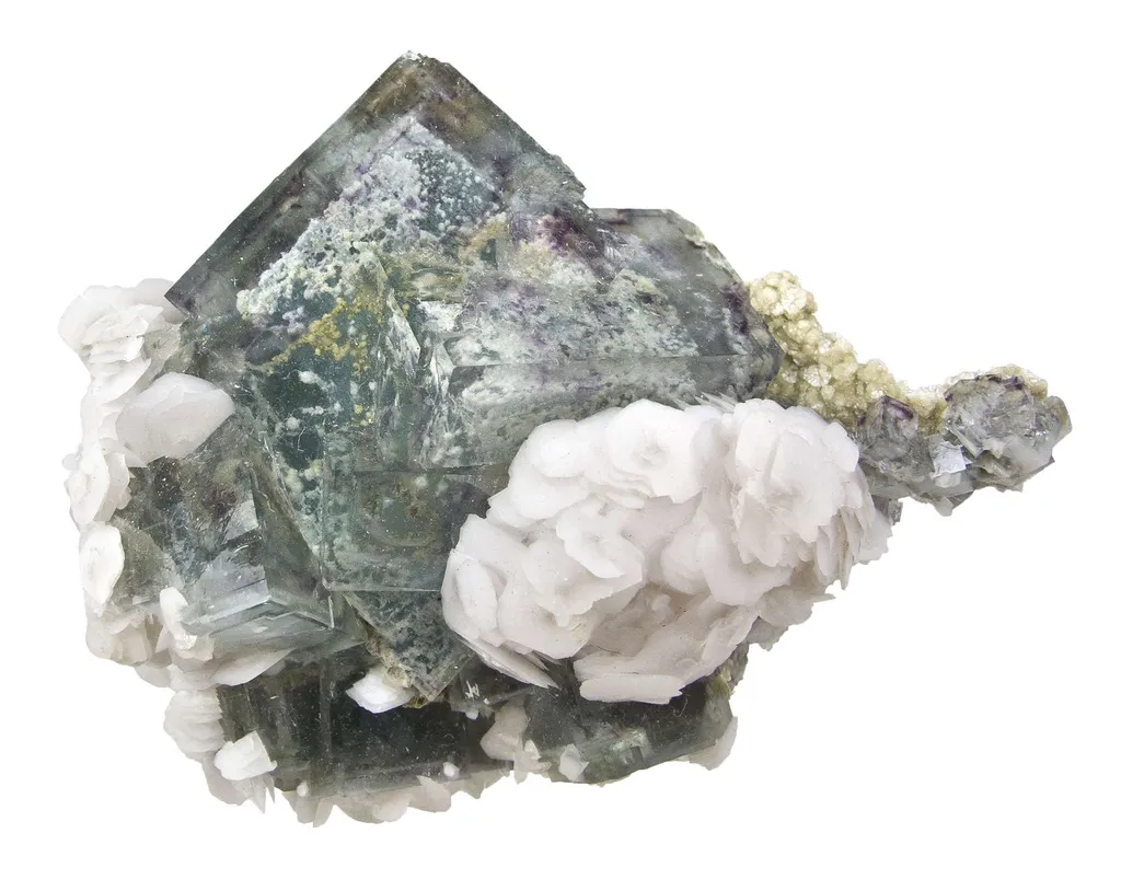 Fluorite, Calcite, Muscovite image