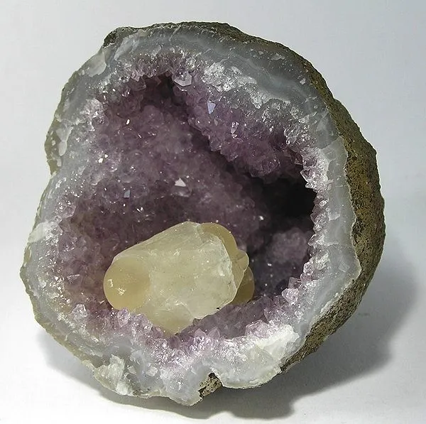 Fluorite, Calcite, Quartz (Var: Amethyst) image
