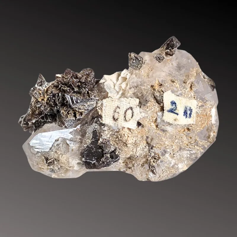 Fluorite (Clear) & Calcite w/ Axinite - image 7