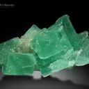 Fluorite cluster on Matrix from China - image 2