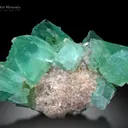 Fluorite cluster on Matrix from China - image 1