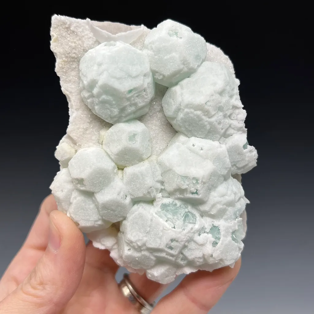 Fluorite coated in Quartz image