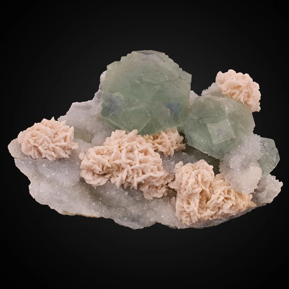 Fluorite, Dolomite, Quartz - image 1