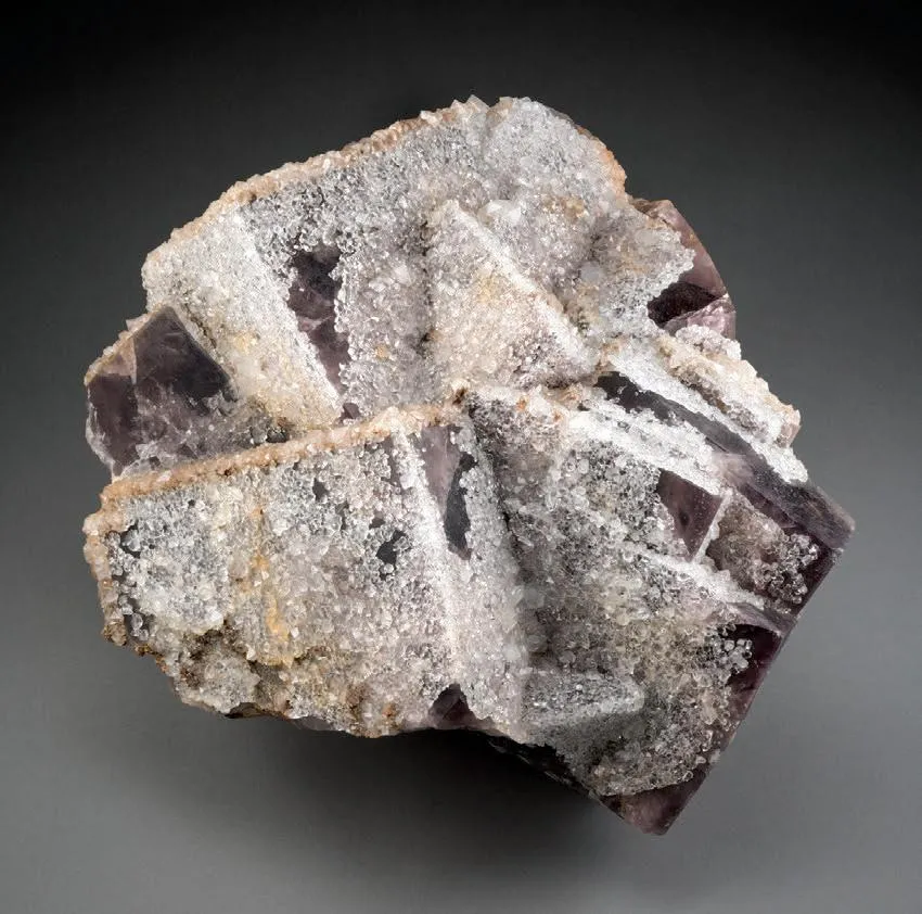 Fluorite, drusy Quartz image