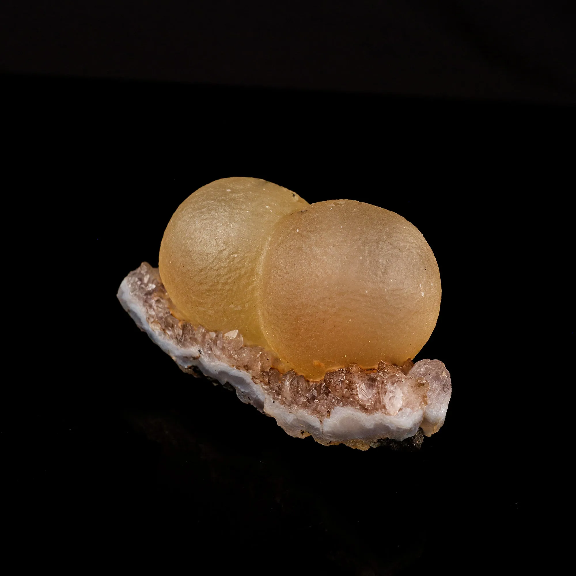 Fluorite Dual Ball on Amethyst Very Rare Natural Mineral Specimen - image 2