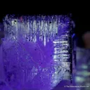 Fluorite (etched corner) with Barite - image 4