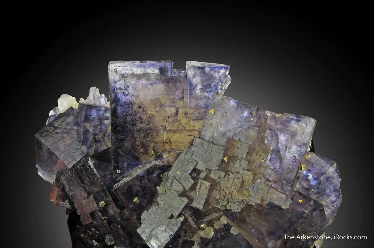 Fluorite (fl) and Chalcopyrite with Calcite - image 5