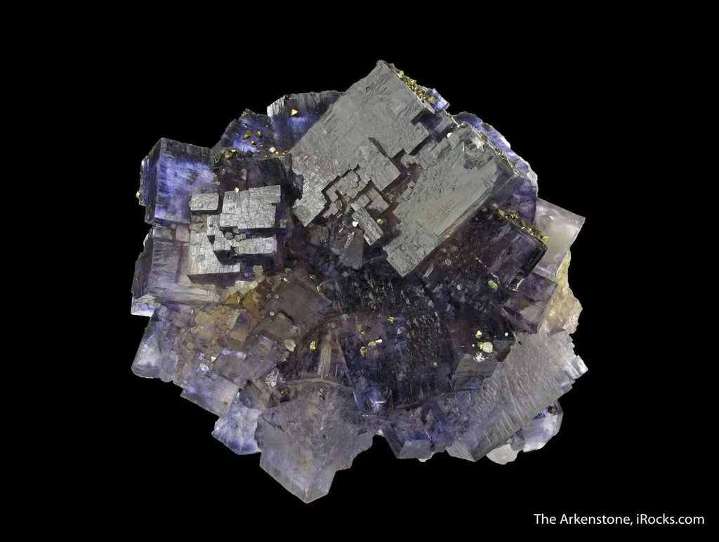 Fluorite (fl) and Chalcopyrite with Calcite - image 3