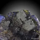 Fluorite (fl) and Chalcopyrite with Calcite - image 6