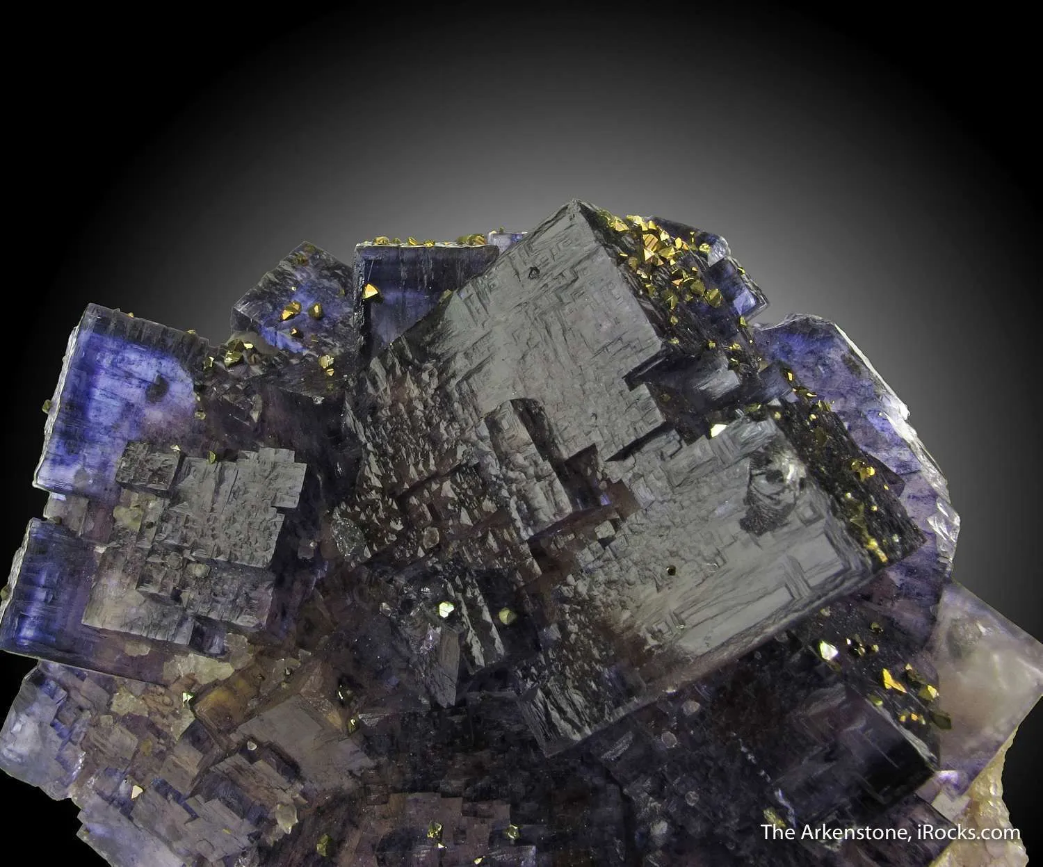 Fluorite (fl) and Chalcopyrite with Calcite - image 6