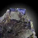 Fluorite (fl) and Chalcopyrite with Calcite - image 2