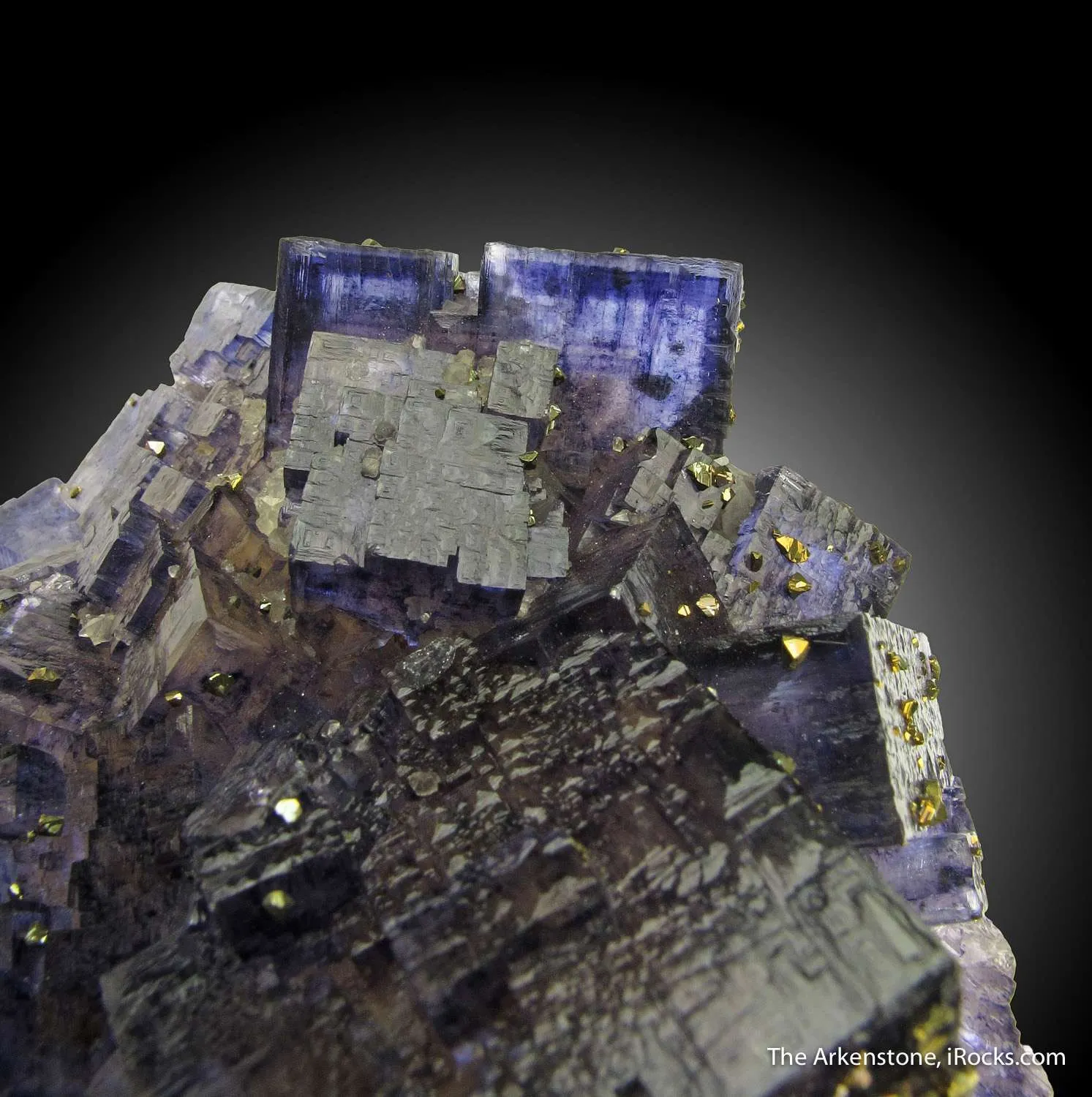 Fluorite (fl) and Chalcopyrite with Calcite - image 2
