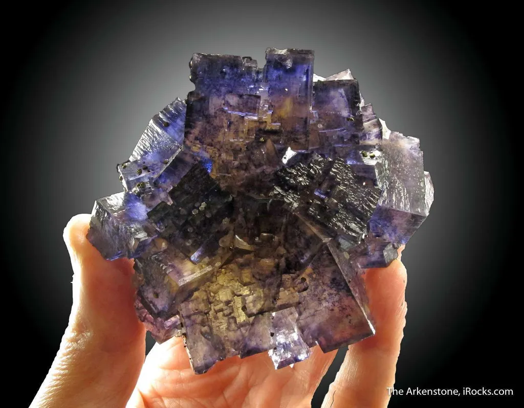 Fluorite (fl) and Chalcopyrite with Calcite image