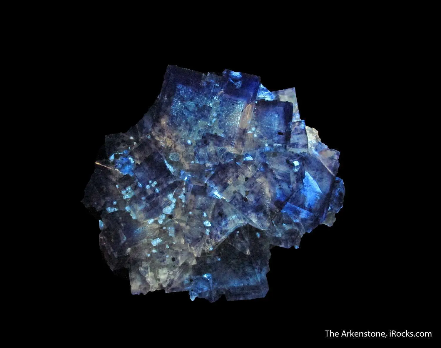 Fluorite (fl) and Chalcopyrite with Calcite - image 7