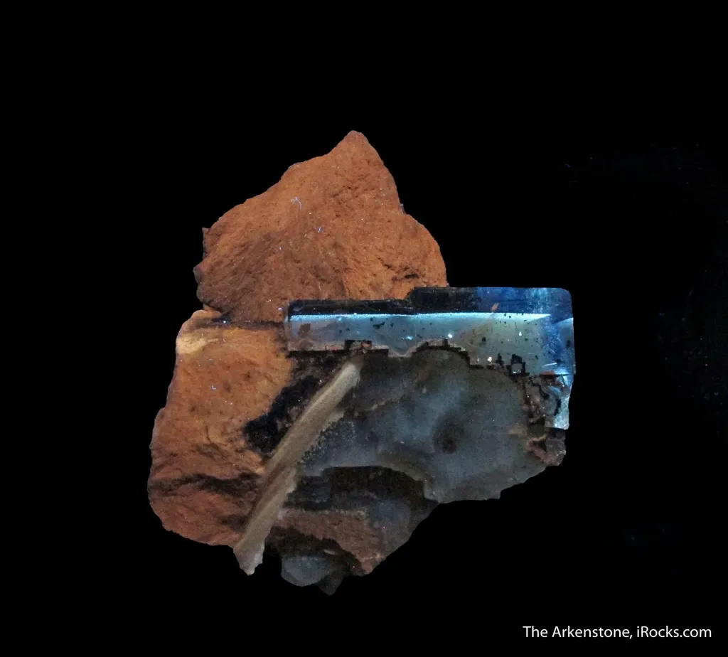 Fluorite (fl) on Baryte with inclusions - image 5