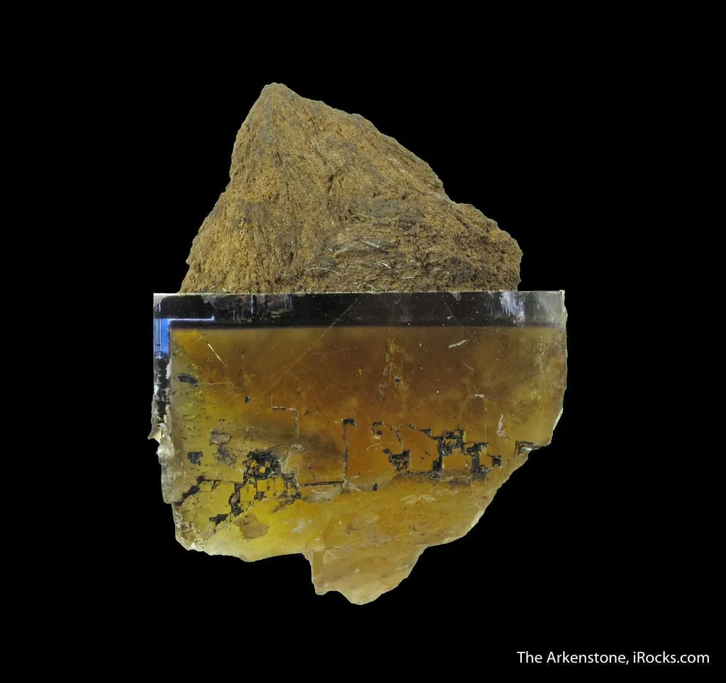 Fluorite (fl) on Baryte with inclusions - image 3