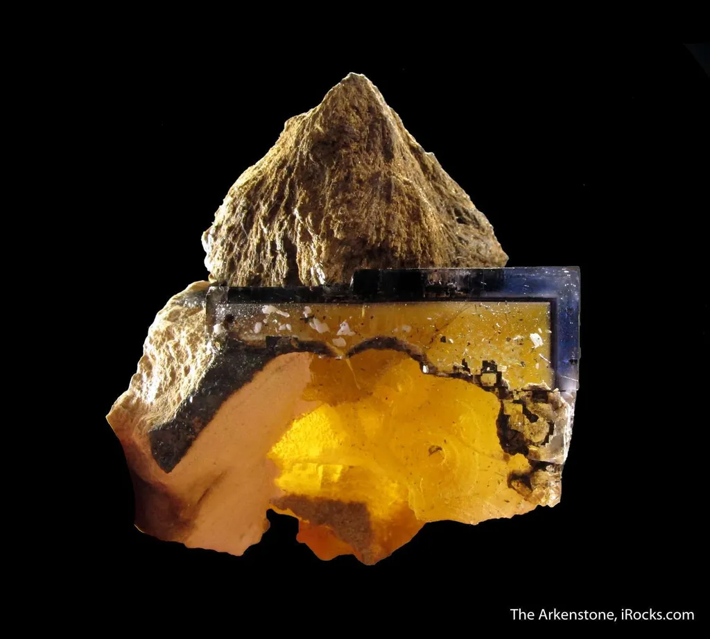 Fluorite (fl) on Baryte with inclusions - image 4