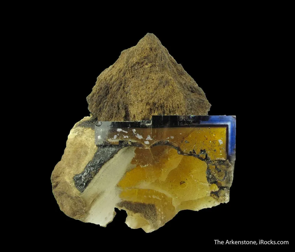 Fluorite (fl) on Baryte with inclusions image