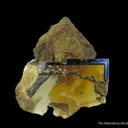 Fluorite (fl) on Baryte with inclusions - image 1