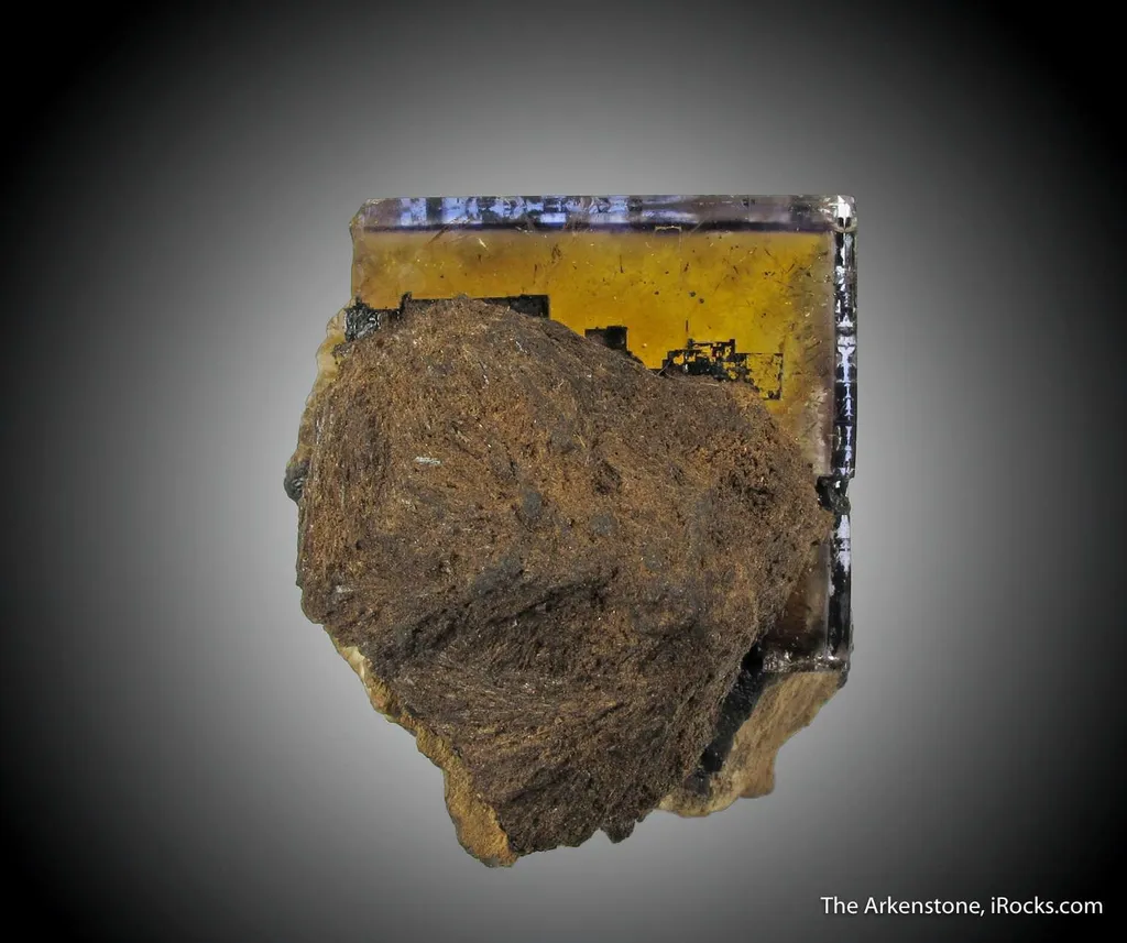 Fluorite (fl) on Baryte with inclusions - image 2