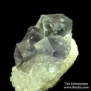 Fluorite (fl) on Fluorite (fl), with Galena and Marcasite - image 4