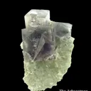 Fluorite (fl) on Fluorite (fl), with Galena and Marcasite - image 1