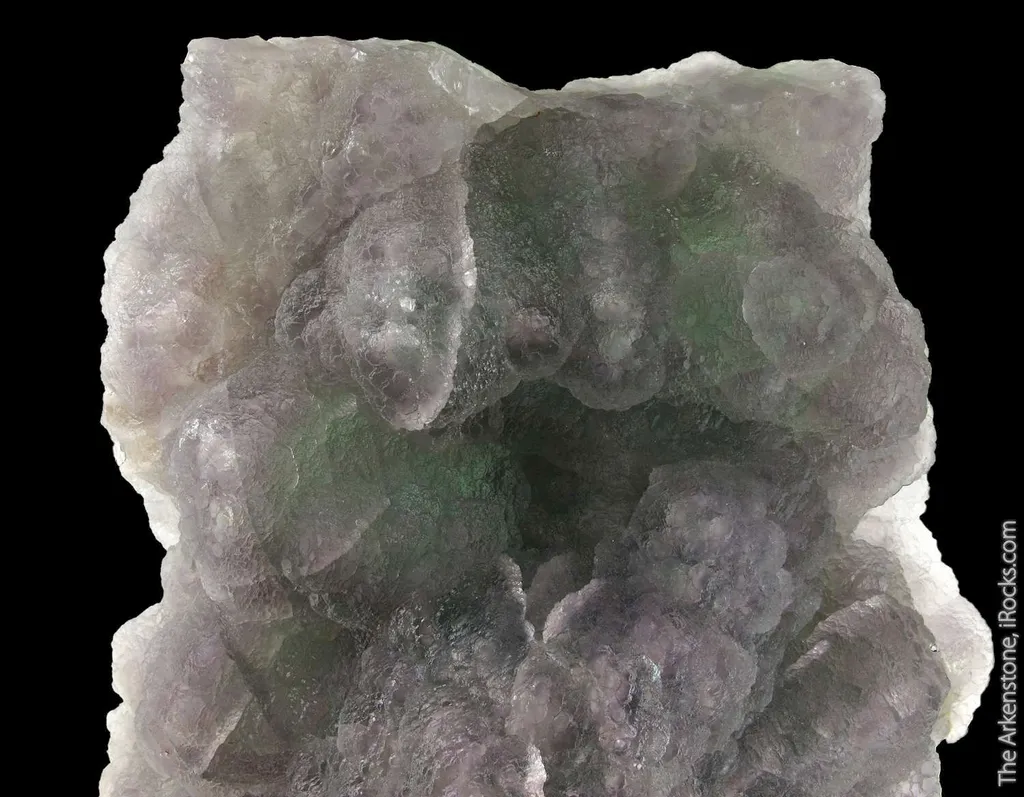 Fluorite (fl) on Fluorite, with Hyalite Opal (fl) - image 4