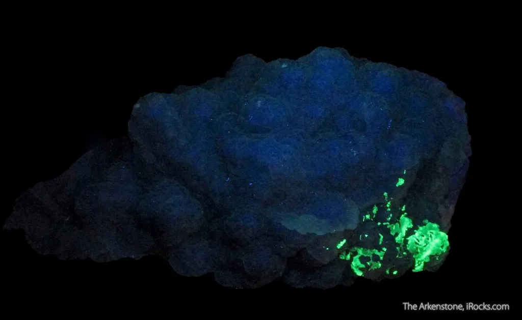 Fluorite (fl) on Fluorite, with Hyalite Opal (fl) - image 7