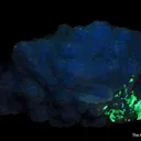 Fluorite (fl) on Fluorite, with Hyalite Opal (fl) - image 7