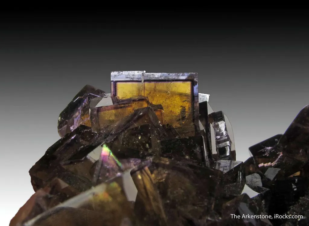 Fluorite (fl) on Sphalerite - image 4