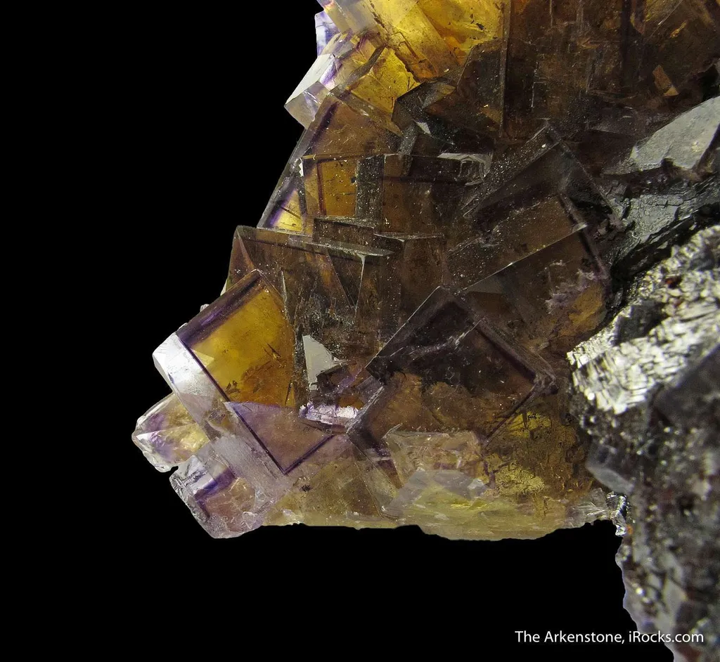Fluorite (fl) on Sphalerite - image 6
