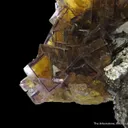Fluorite (fl) on Sphalerite - image 6