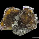 Fluorite (fl) on Sphalerite - image 5