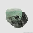 Fluorite (fl) with Ferberite (?) inclusions, on Cassiterite with Chalcopyrite and Scheelite - image 4