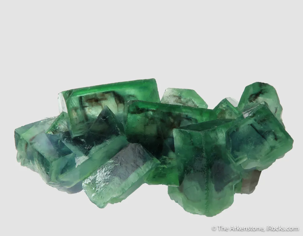 Fluorite (fluorescent) and Smoky Quartz image
