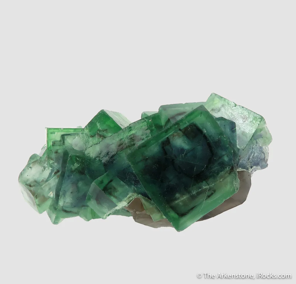 Fluorite (fluorescent) and Smoky Quartz - image 4