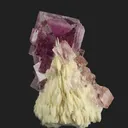 Fluorite (fluorescent) on Baryte - image 5