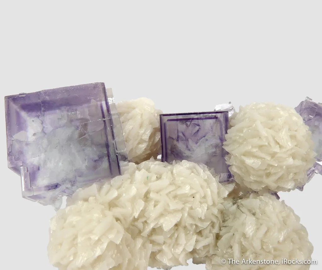 Fluorite (fluorescent) on Dolomite - image 4