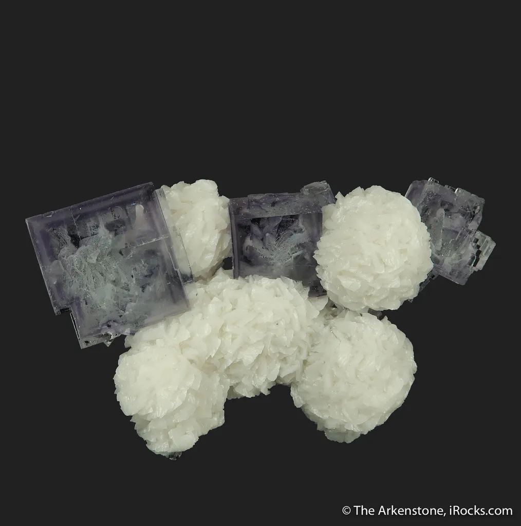 Fluorite (fluorescent) on Dolomite - image 3
