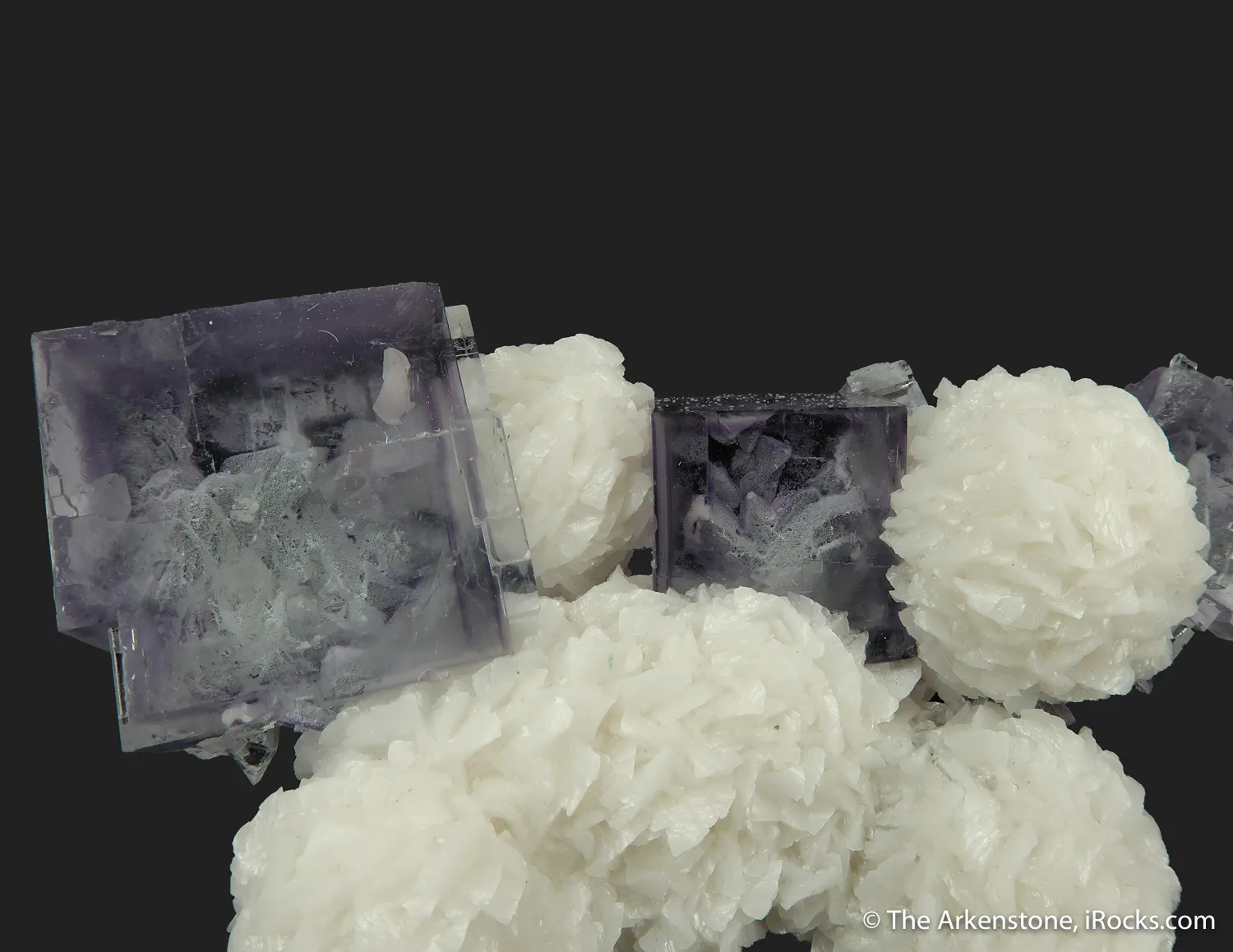 Fluorite (fluorescent) on Dolomite - image 6