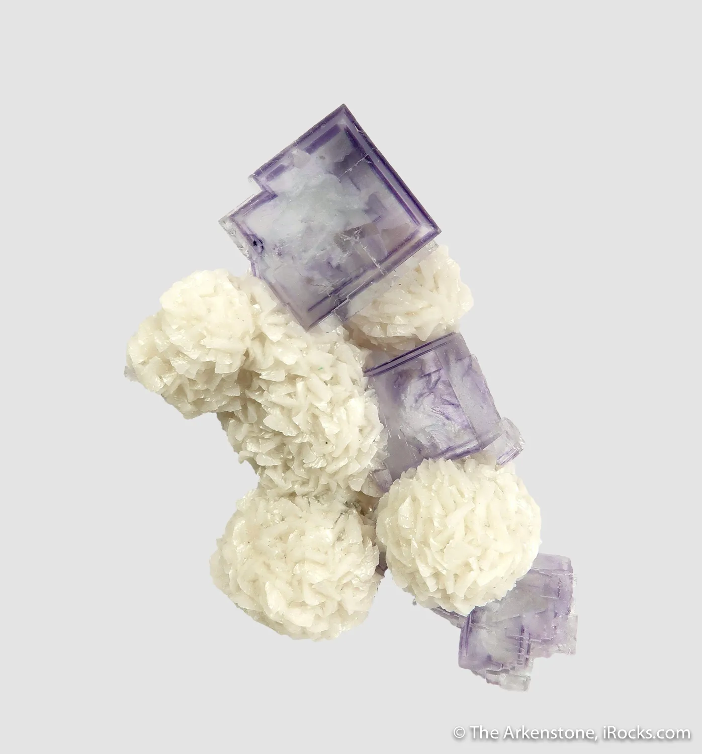 Fluorite (fluorescent) on Dolomite - image 2