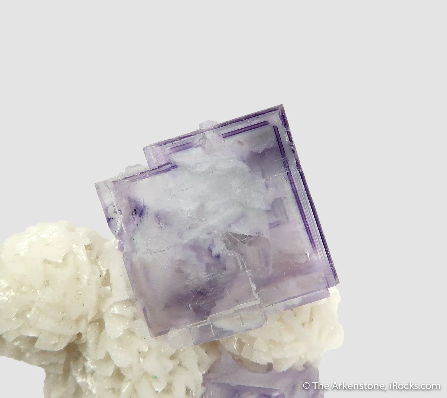 Fluorite (fluorescent) on Dolomite - image 5