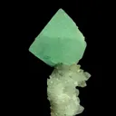 Fluorite (fluorescent) on Quartz - image 2