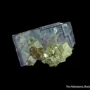 Fluorite (fluorescent) on Quartz - image 3