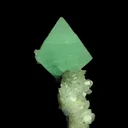Fluorite (fluorescent) on Quartz - image 3
