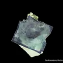 Fluorite (fluorescent) on Quartz - image 1