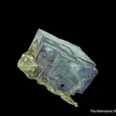 Fluorite (fluorescent) on Quartz - image 6