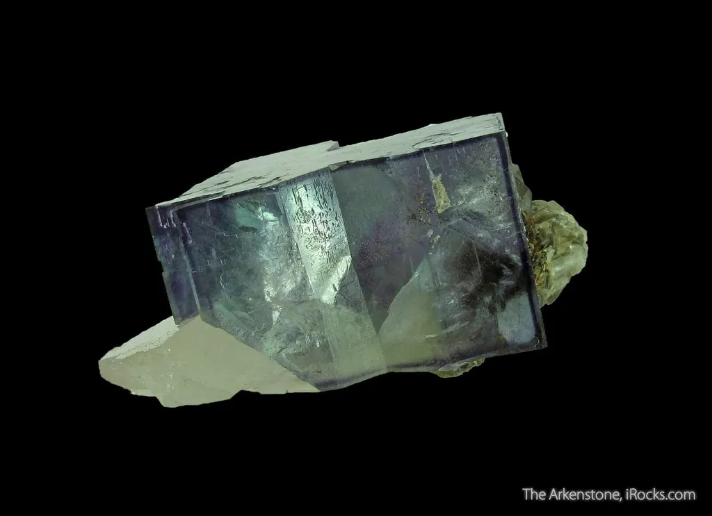Fluorite (fluorescent) on Quartz - image 5